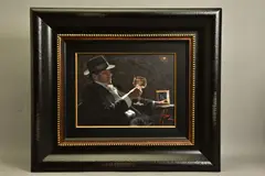 Study for tinto ii by Fabian Perez, oil on canvas, sold May 2021