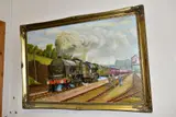 ETC, to include Douglas Baker 'LMS 45520 Llandudno' steam train, oil on by Paintings And Prints, oil on canvas, sold May 2021