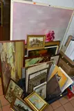 ETC, to include abstract oils circa 1970's signed Marg, paintings of animals by Paintings And Prints, oil, sold May 2021