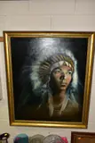 Indian youth by Geoffrey Lamb, oil on canvas, offered May 2021