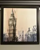 Twenty past one, elizabeth tower by Kris Hardy, drawing, sold May 2021