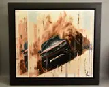 Range rover by Kris Hardy, oil on canvas, sold May 2021