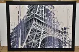 Eiffel tower view by Kris Hardy, oil on canvas, sold May 2021