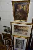 ETC, to include an unsigned oil on canvas depicting a sleeping night watchman, by Paintings And Prints, 1904, oil on canvas, sold May 2021