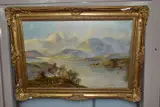 Loch katrine by Francis E. Jamieson, oil on canvas, sold May 2021
