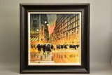 Big apple dusk - new york by Peter J. Rodgers, watercolour on paper, sold May 2021