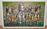 Our team spirit by Marieke Bekke, oil on canvas, offered Apr 2021