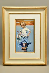First voyage by Sherree Valentine Daines, oil on board, sold Apr 2021