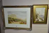 A pastoral landscape with female figure and cattle to the by Henry Hilton, 1916, watercolour on paper, sold Apr 2021