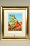 Single gum tree and devil by Rolf Harris, print, sold Apr 2021