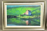 Reflection eilean donan castle by Rolf Harris, print, sold Apr 2021