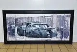 Batmobile tumbler by Kris Hardy, oil on canvas, sold Apr 2021