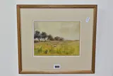 Scalby back of rosette inn, looking towards rainscliffe by Harry Wanless, watercolour on paper, sold Apr 2021