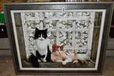 Watching the world go by by David C. Lyons, oil on board, sold Apr 2021