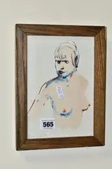 Slight Nudes No 7 by Graham Dean, watercolour on paper, sold Apr 2021