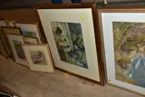 various pictures comprising of three Cornish watercolour by James Marshall Heseldin, watercolour, sold Apr 2021
