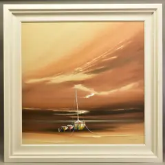 Vanilla sky by Jonathan Shaw, oil on board, sold Mar 2021