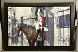 Horse guard by Kris Hardy, oil on canvas, sold Mar 2021