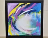 Paradise city by Jen Allen, oil on canvas, sold Mar 2021