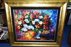 Full love by Daniel Wall, oil on canvas, sold Mar 2021