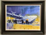 Flying home by Peter J. Rodgers, watercolour on paper, sold Mar 2021
