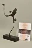 Making a break by Ed Rust, bronze, sold Mar 2021