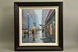 Grand central station, new york ii by Charles Rowbotham, oil on board, sold Mar 2021