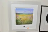 Summer fields by Amanda Hoskin, 2015, oil on paper, sold Mar 2021