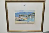 St ives harbour by James Marshall Heseldin, watercolour on paper, sold Mar 2021