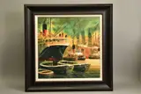 Smokey river ii by Peter J. Rodgers, watercolour on paper, sold Mar 2021