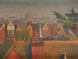 Over the rooftops Signed Gosse by Sylvia Gosse, Oil on board, sold May 2021