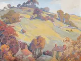 Near Ashover by Fred Hammersley Ball, Oil on board, sold May 2021