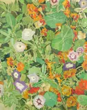 Cutting Garden Flowers Signed Beaton by Cecil Beaton, Oil on canvas, sold May 2021