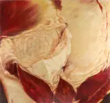 s the Beef? Signed and dated Light by Susan Light, Oil on canvas, sold May 2021