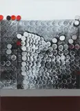Constructed painting by Wilhelmina Barns-Graham, Acrylic and collage on board, sold May 2021
