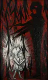 Light and Dark Signed with initials and dated NH64 by Nina Hosali, Oil on board, sold May 2021