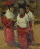 5 x 16 by Leszek Muszynski, Oil on canvasboard, sold May 2021