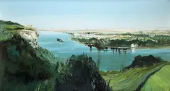 The Seine by Kit Barker, Oil on canvas, sold May 2021