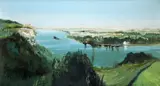 The Seine by Kit Barker, Oil on canvas, sold May 2021