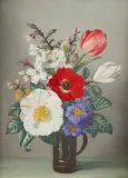 Spring flowers Signed James Noble by James Noble, Oil on canvas, sold May 2021