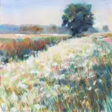 Field in spring Signed and dated Nick Andrew '89 by Nick Andrew, Acrylic on paper, sold May 2021