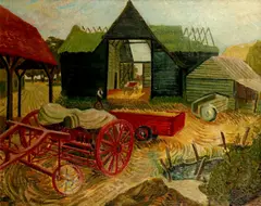 Farm at Brightlingsea Signed JOYCE PALLOT by Joyce Pallot, Oil on canvas, sold May 2021