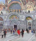 The Basilica by Tony Brummell Smith, Pastel, sold May 2021