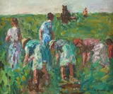 Vendange en Beaujolais Signed K Bedikian by Krikor Bédikian, Oil on canvas, offered May 2021