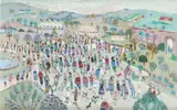 The garden fete Signed FRED YATES by Fred Yates, Oil on canvas, sold May 2021