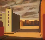 Down Town Light Signed Martin/Kane by Martin Kane, Oil on canvas, sold May 2021