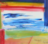 Landscape Signed Walters by Prudence Walters, Acrylic and watercolour on card, sold May 2021