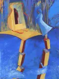 Cartre Signed with initials CK by Christine Kinsey, Gouache, sold May 2021
