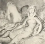 And so by Harold Hope Read, Pen and ink wash, sold May 2021