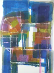 Abstract Signed and dated HUL/VIII89 by James Hull, Watercolour, sold May 2021